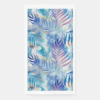 Motif tropicale colorée avec feuilles de palmiers.