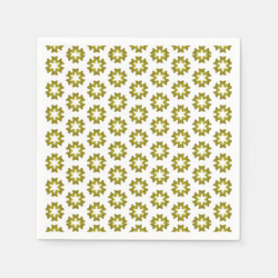 Serviette En Papier Motif Vert Olive