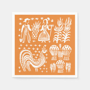 Serviette En Papier Motif vintage de Pyrex - Butterprint (agriculteur