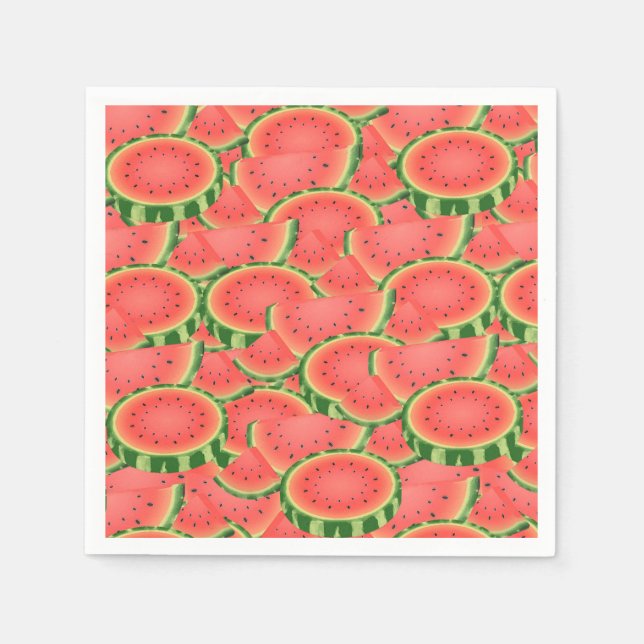 Serviette En Papier Motif Watemelon (Devant)