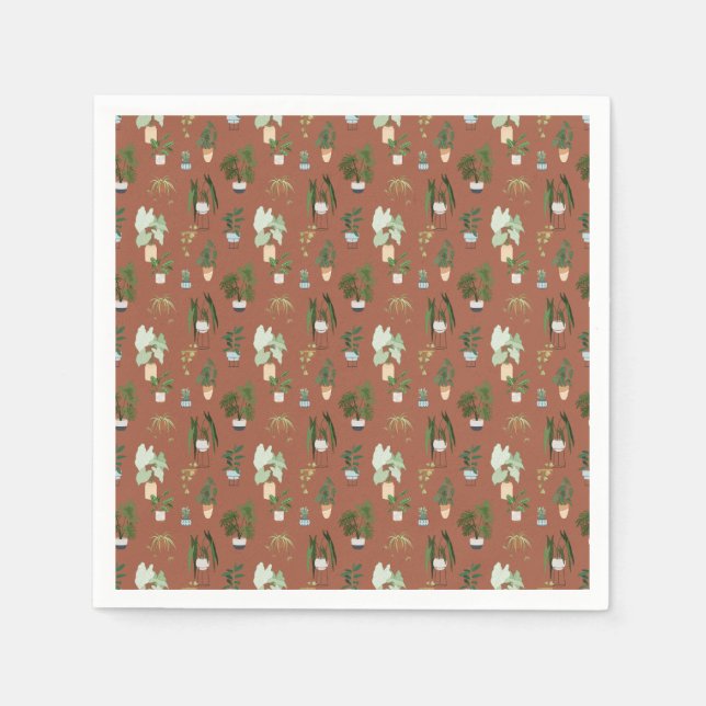 Serviette En Papier Motif Wild Cactus (Devant)