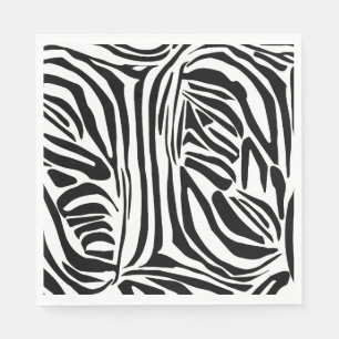 Serviette En Papier Motif zèbre