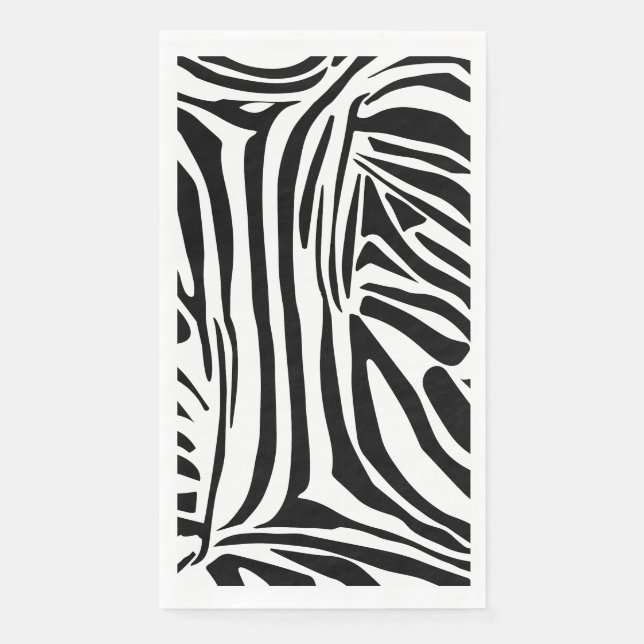 Serviette En Papier Motif zèbre (Devant)