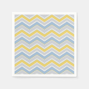 Serviette En Papier Motif Zigzag