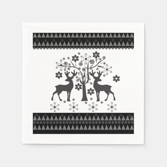 Serviette En Papier Motifs de Noël (Devant)