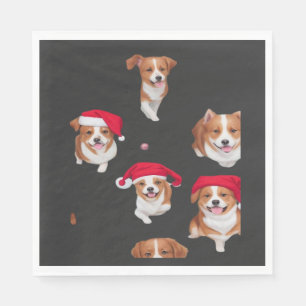 Serviette En Papier motifs drôles Noël yule yuletide T-S classique