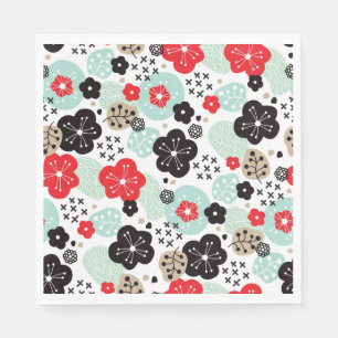 Serviette En Papier Motifs japonais mignons de conception