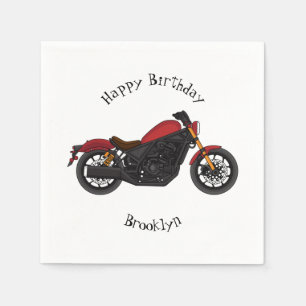 Serviette En Papier moto de style croiseur cool
