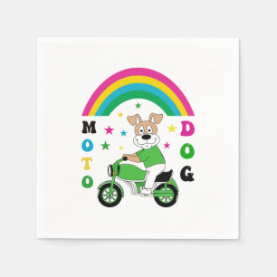 Serviette En Papier Moto Dog