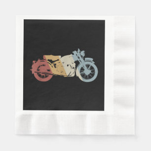 Serviette En Papier Moto style rétro Vintage