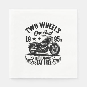 Serviette En Papier Moto Vintage 1995