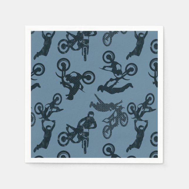 Serviette En Papier Motocross (Devant)