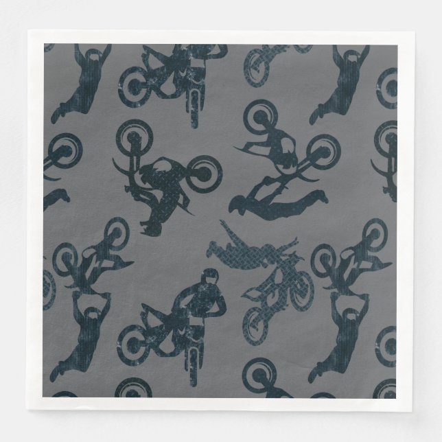 Serviette En Papier Motocross (Devant)