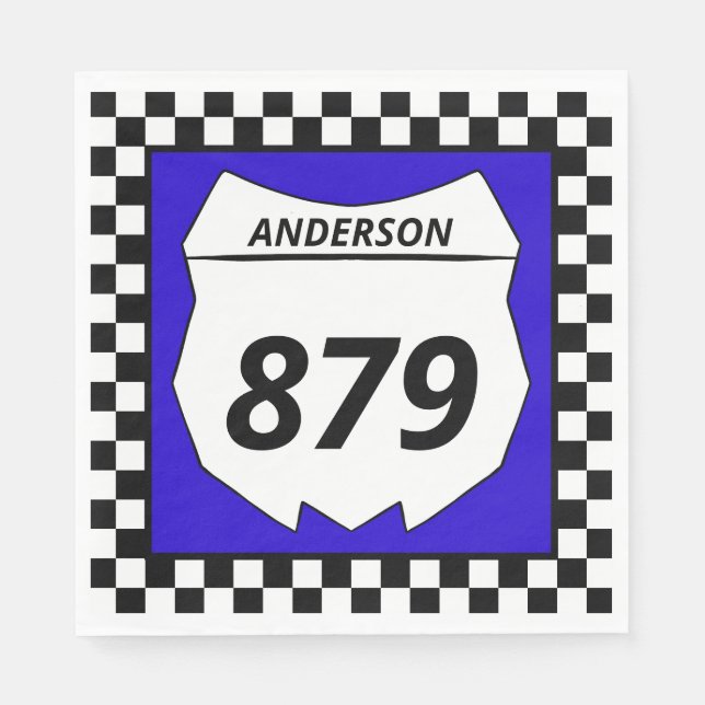 Serviette En Papier Motocross Custom Dirt Numéro de vélo Plaque sur bl (Devant)