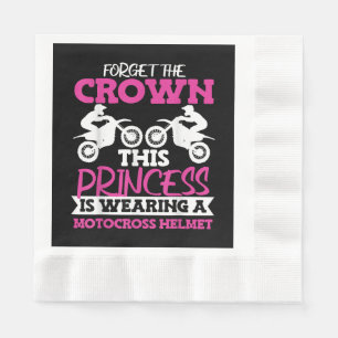 Serviette En Papier Motocross Dirt Bike Girl
