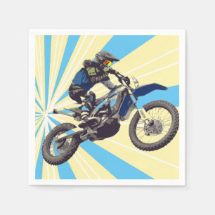 Serviette En Papier Motorcross Rider