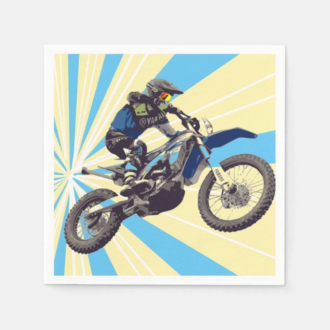 Serviette En Papier Motorcross Rider (Devant)