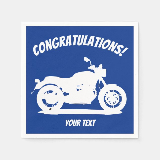 Serviette En Papier Motorcycle (Devant)