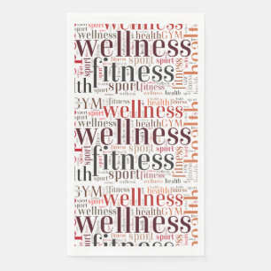 Serviette En Papier Mots fitness