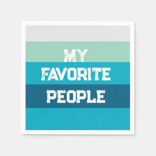 Serviette En Papier Mots personnalisables