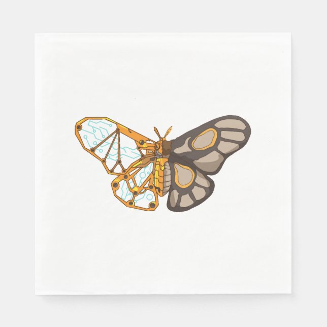 Serviette En Papier Mouche papillon papillon mouche insecte (Devant)