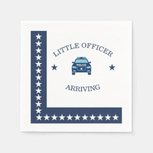 Serviette En Papier Mouchoir de fête de police de petit officier