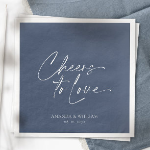 Serviette En Papier Mouchoir de mariage élégant - À la santé de l'amou