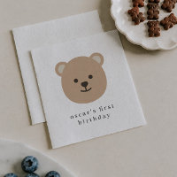 Mouchoir en papier à visage d'ours en peluche