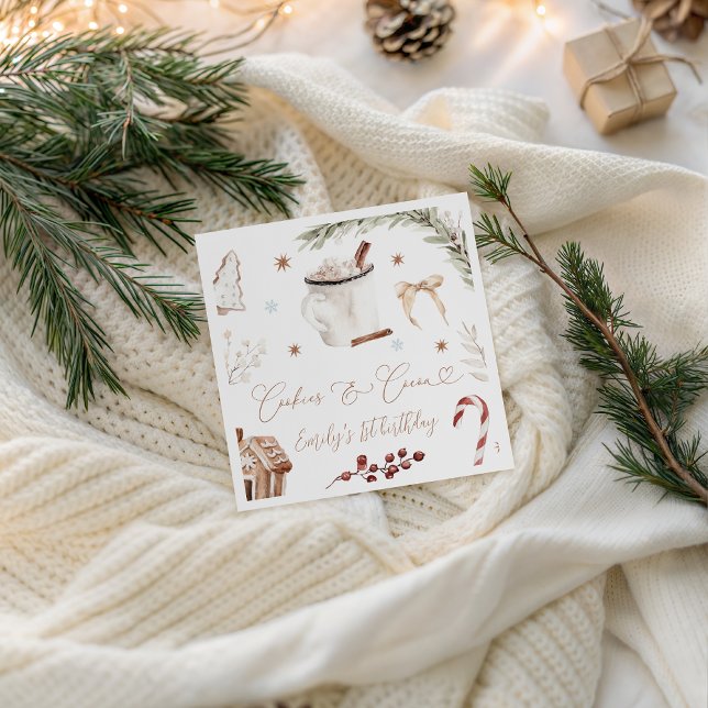 Serviette En Papier Mouchoir en papier Cookies & Cocoa (Créateur téléchargé)