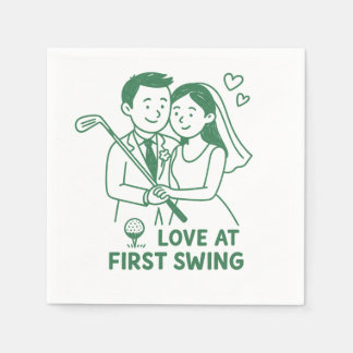Serviette En Papier Mouchoir en papier "Coup de foudre au swing" style