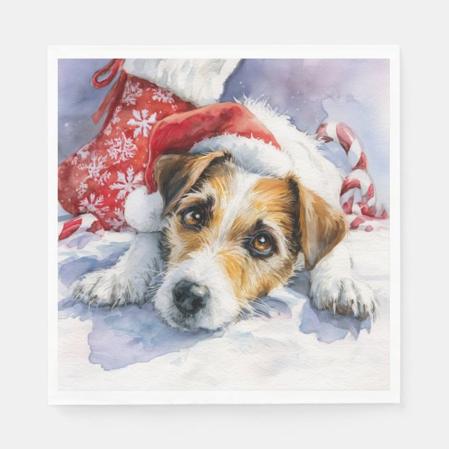 Serviette En Papier Mouchoir en papier Jack Russell (Devant)
