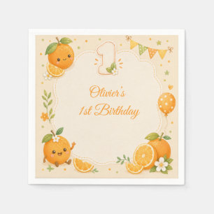 Serviette En Papier Mouchoir en papier pour le 1er anniversaire de Cut