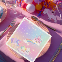 Mouchoir en papier Princesse Licorne Pastel
