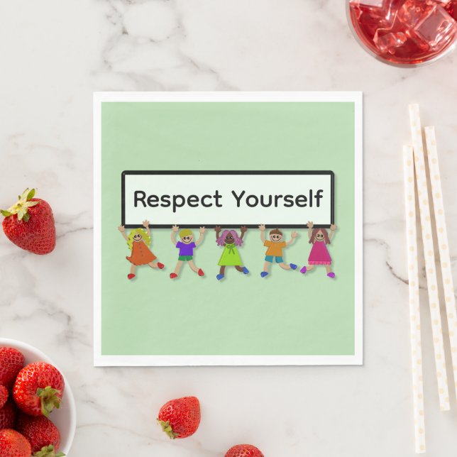 Serviette En Papier Mouchoir en papier Respect Yourself (En situation)