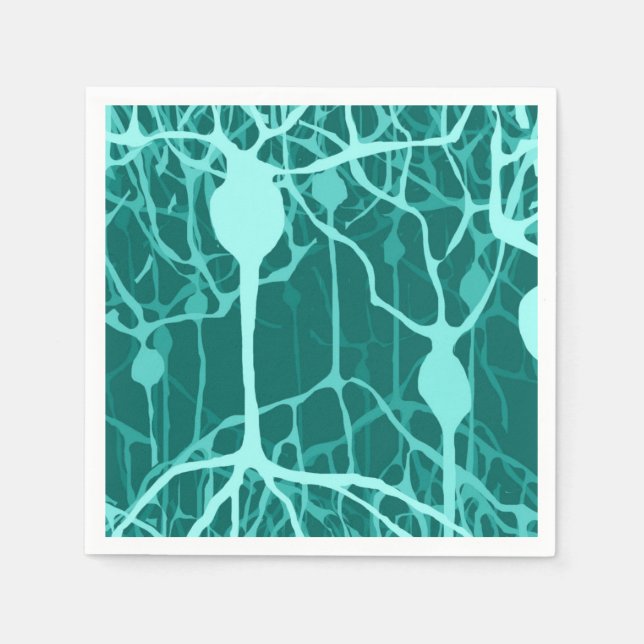Serviette En Papier Mouchoir Forêt de Neurones (Devant)