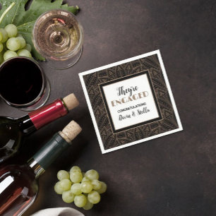 Serviette En Papier Mouchoirs de fête de fiançailles chic !