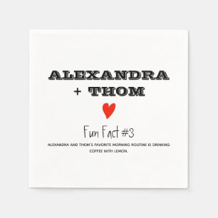 Serviette En Papier Mouchoirs de mariage faits amusants
