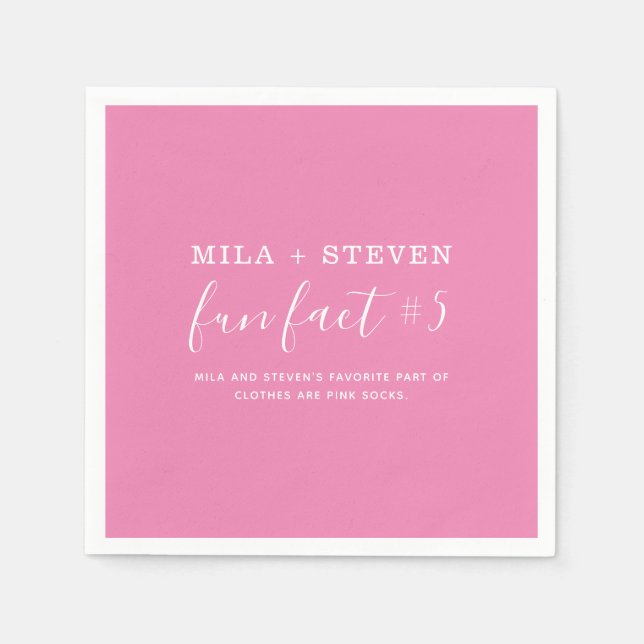 Serviette En Papier Mouchoirs de mariage faits amusants (Devant)