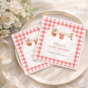 Serviette En Papier Mouchoirs de table pour Baby Shower The Apple of O