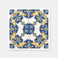 Mouchoirs en papier Azulejo Bleu Portugais