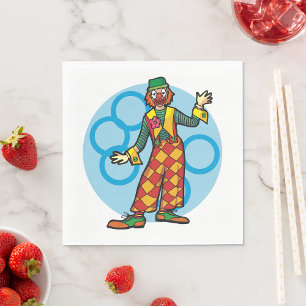 Serviette En Papier Mouchoirs en papier Clown Posant