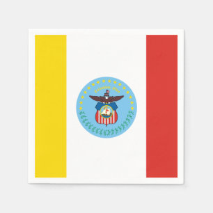 Serviette En Papier Mouchoirs en papier Drapeau de Columbus, Ohio
