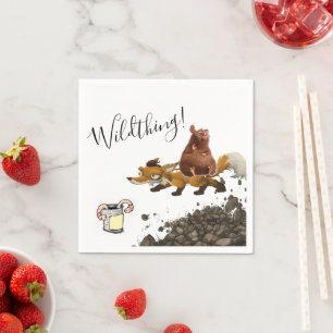 Serviette En Papier Mouchoirs en papier, Fox Mouse Worm Dirt Wildthing