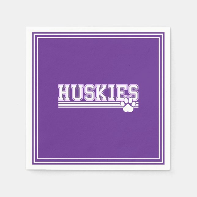 Serviette En Papier Mouchoirs en papier Huskies (Devant)