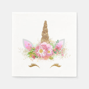 Serviette En Papier Mouchoirs en papier Licorne Visage Licorne