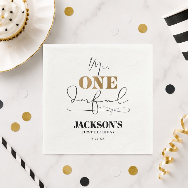 Serviette En Papier Mouchoirs en papier M. Onederful (Mr. Onederful Paper Napkins)