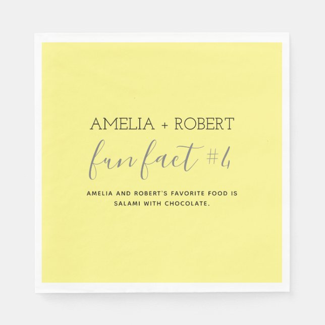 Serviette En Papier Mouchoirs en papier mariage Faits amusants (Devant)