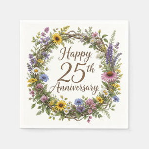 Serviette En Papier Mouchoirs en papier pour le 25e anniversaire de ma