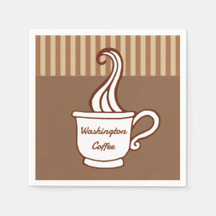 Serviette En Papier Mouchoirs en papier vintage pour café