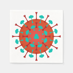 Serviette En Papier Mouchoirs en papier virus de la grippe